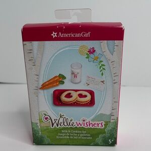 NIB Wellie Wishers American Girl Milk & Cookies Set